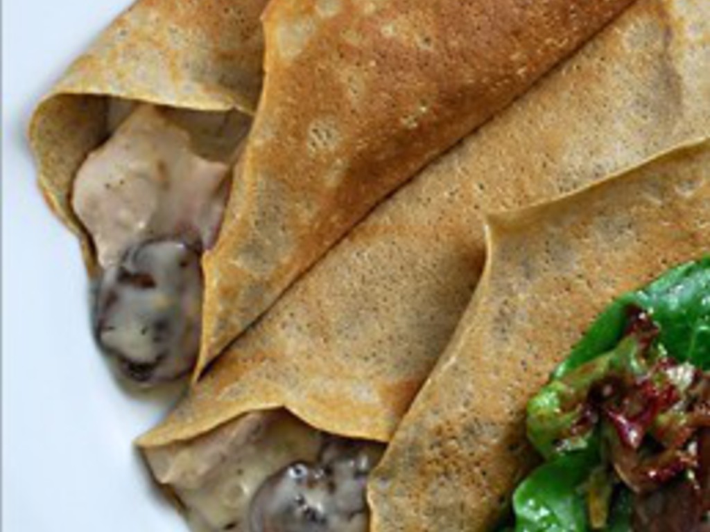 Crepes al pollo e funghi