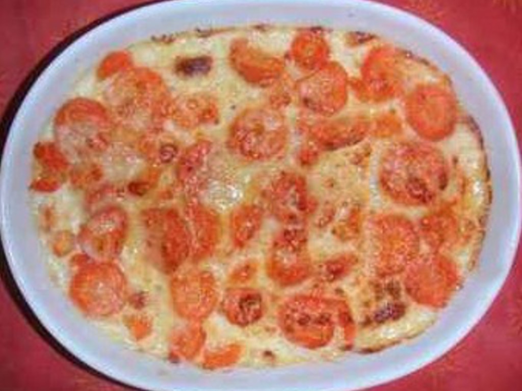 Gratin di carote e patate con acciughe