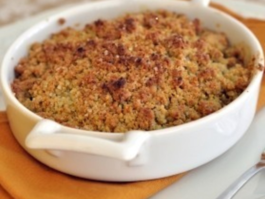 Gratin di zucca, salsiccia e rosmarino