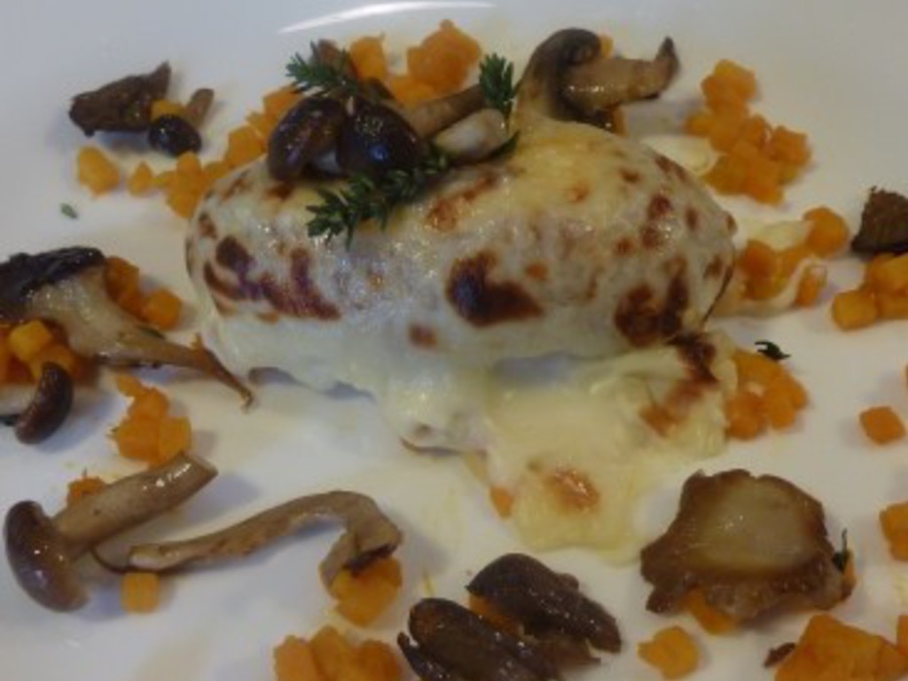 Patate ripiene di funghi e emmental