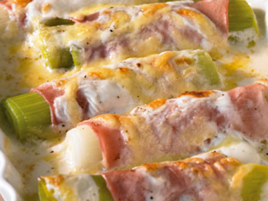 Porri gratinati in besciamella