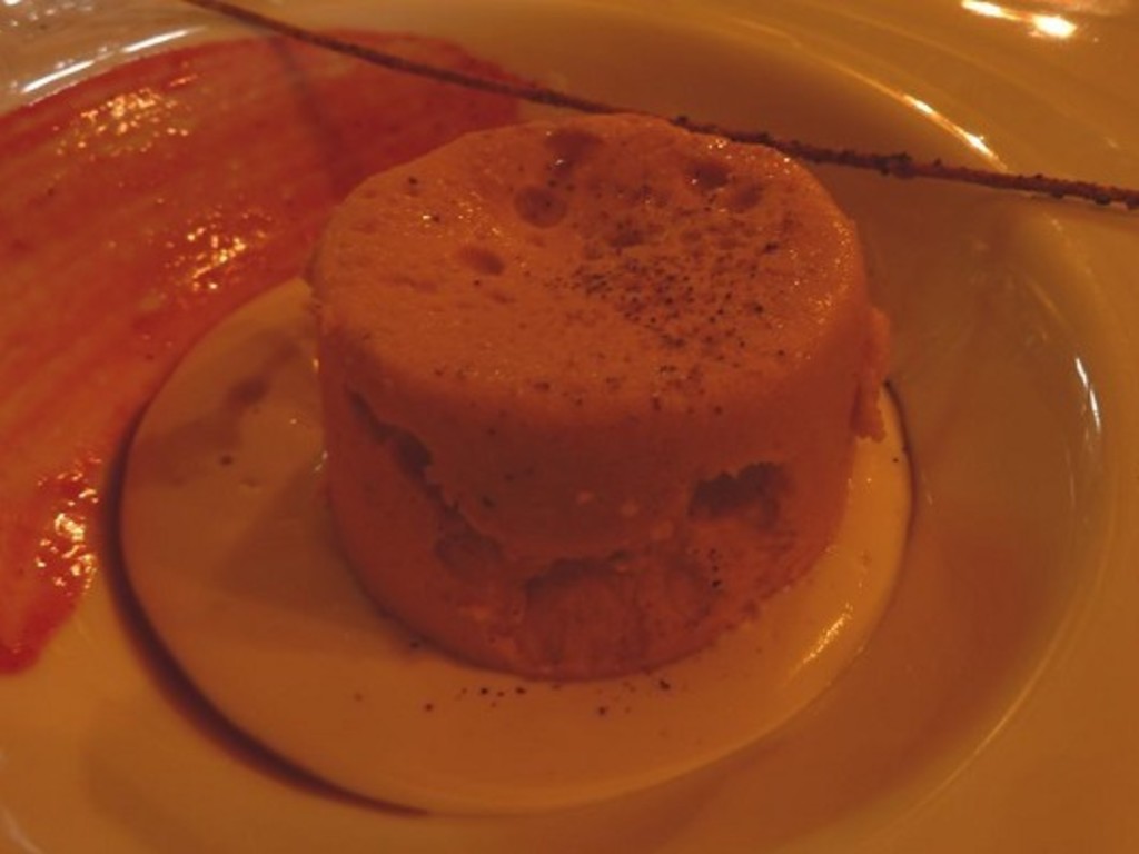 Sformato di zucca con amaretti Gallina e fonduta di formaggio Salva
