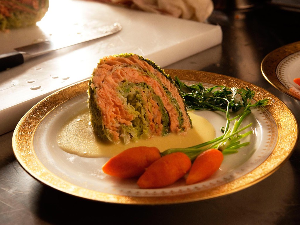 Verza farcita col salmone