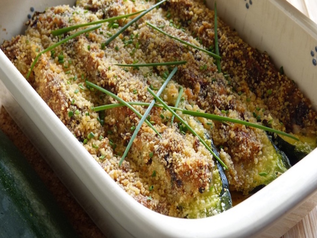 Zucchine gratinate con persillade