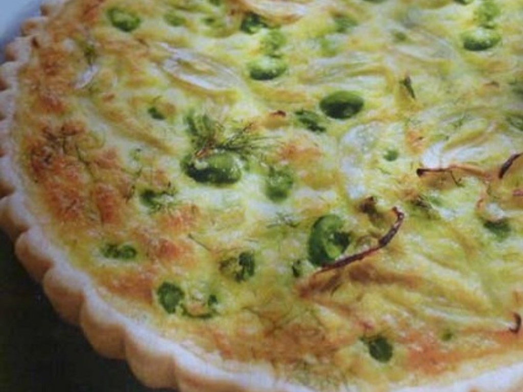 Quiche di fave e finocchi