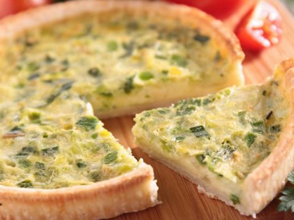 Torta salata ai porri -Flamiche aux poireaux