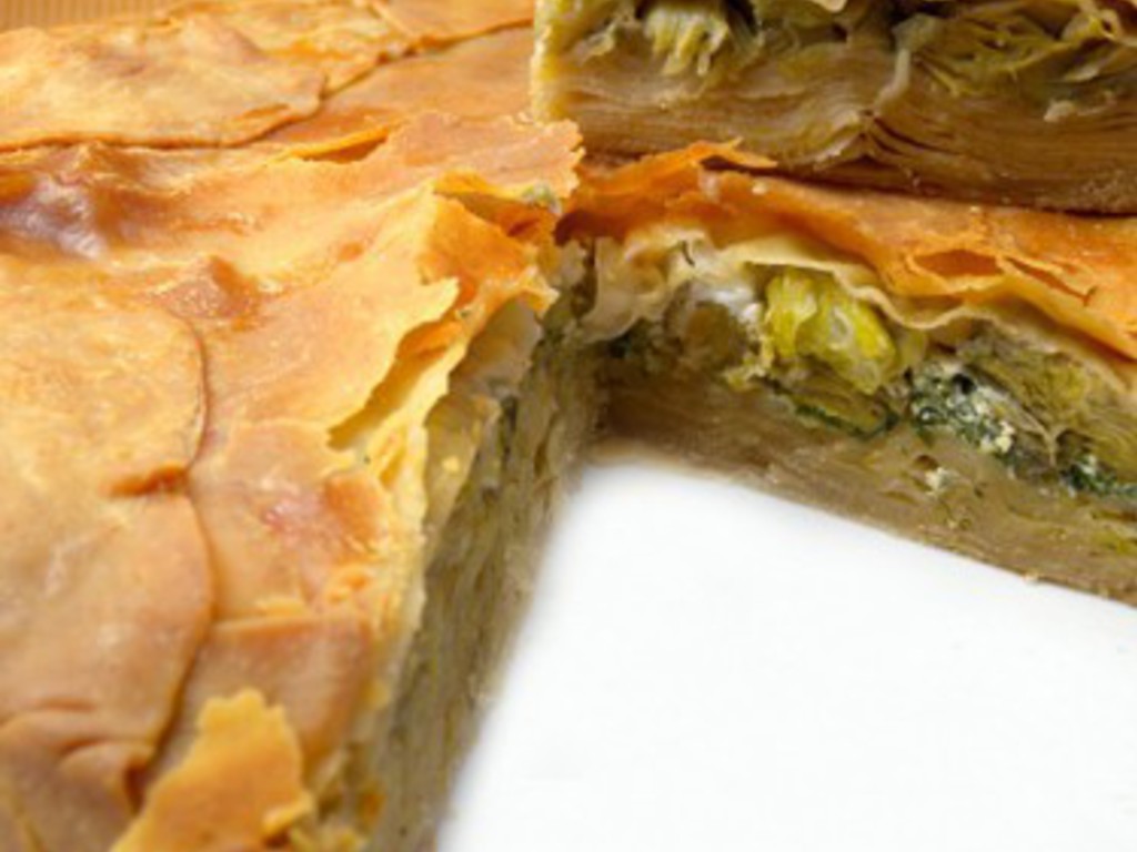 Torta salata di carciofi