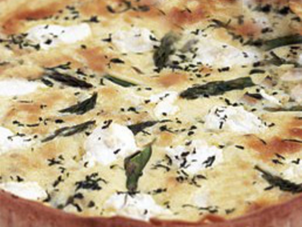 Tortino di asparagi selvatici e di ricotta