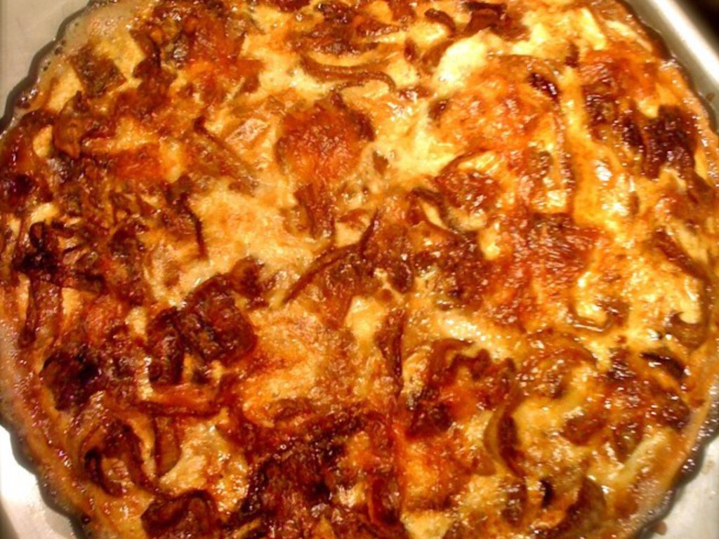 Tortino di cipolle caramellate