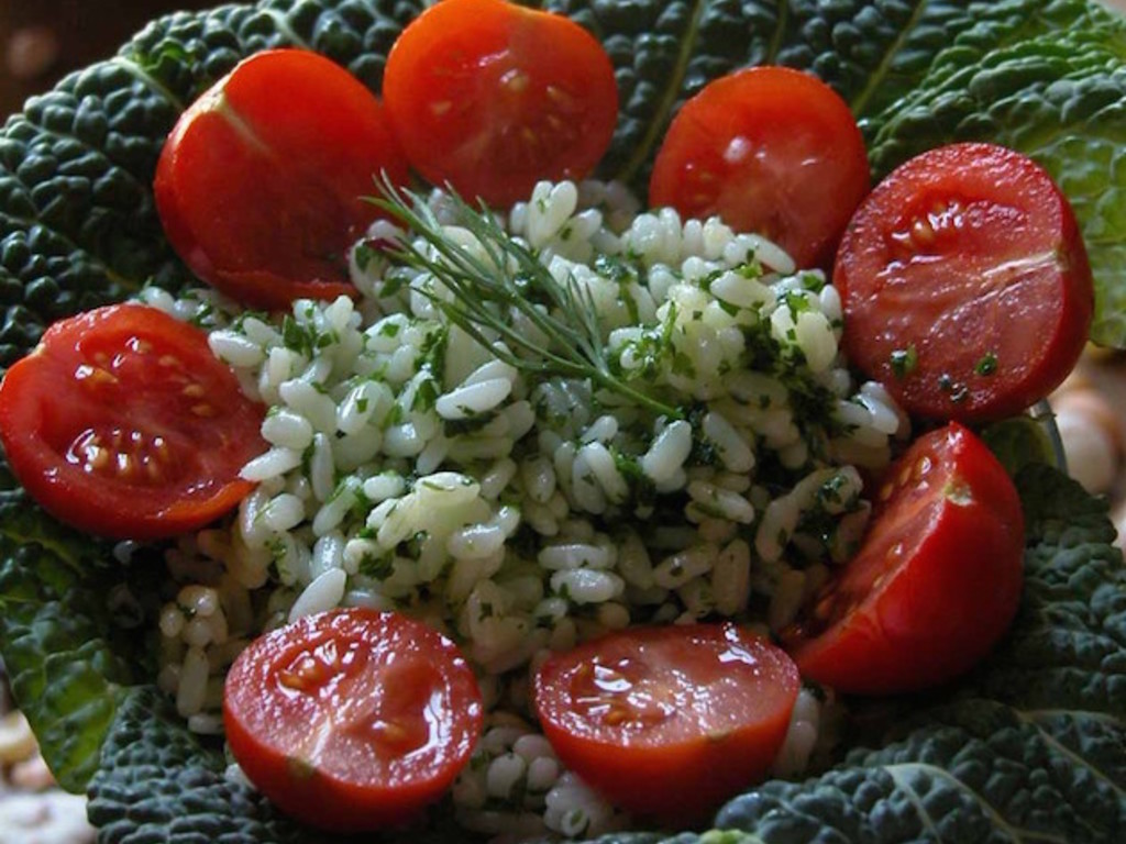 Insalata di riso verde