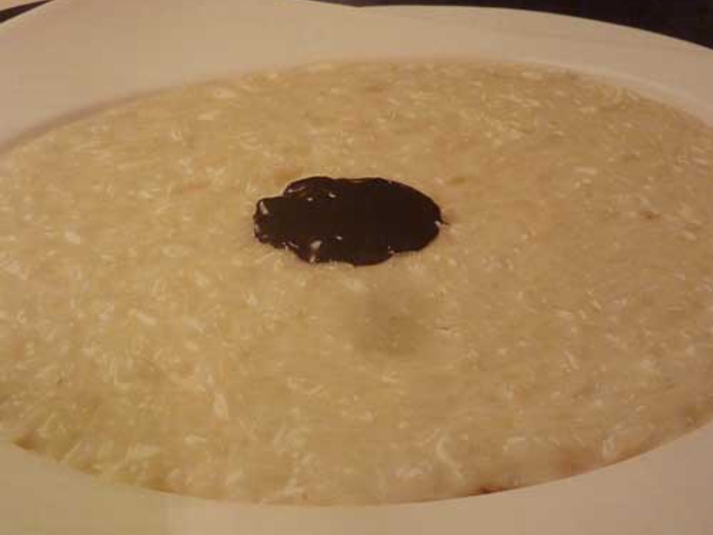 Risotto con acciughe, limone e cacao