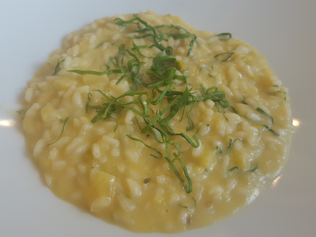 Risotto al limone e basilico