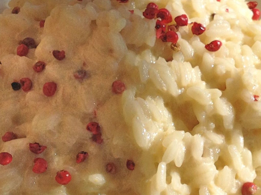 Risotto al pepe rosa