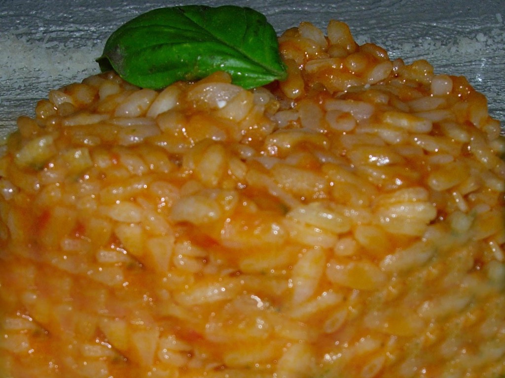 Risotto al pomodoro e basilico Marina