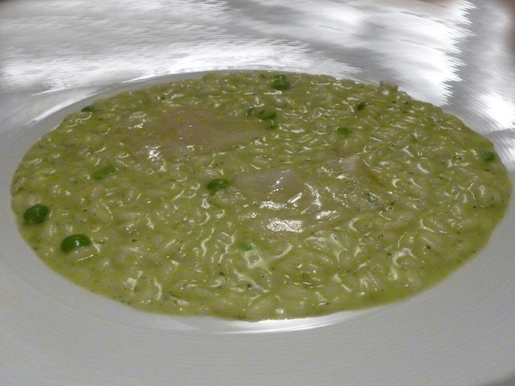 Risotto con piselli