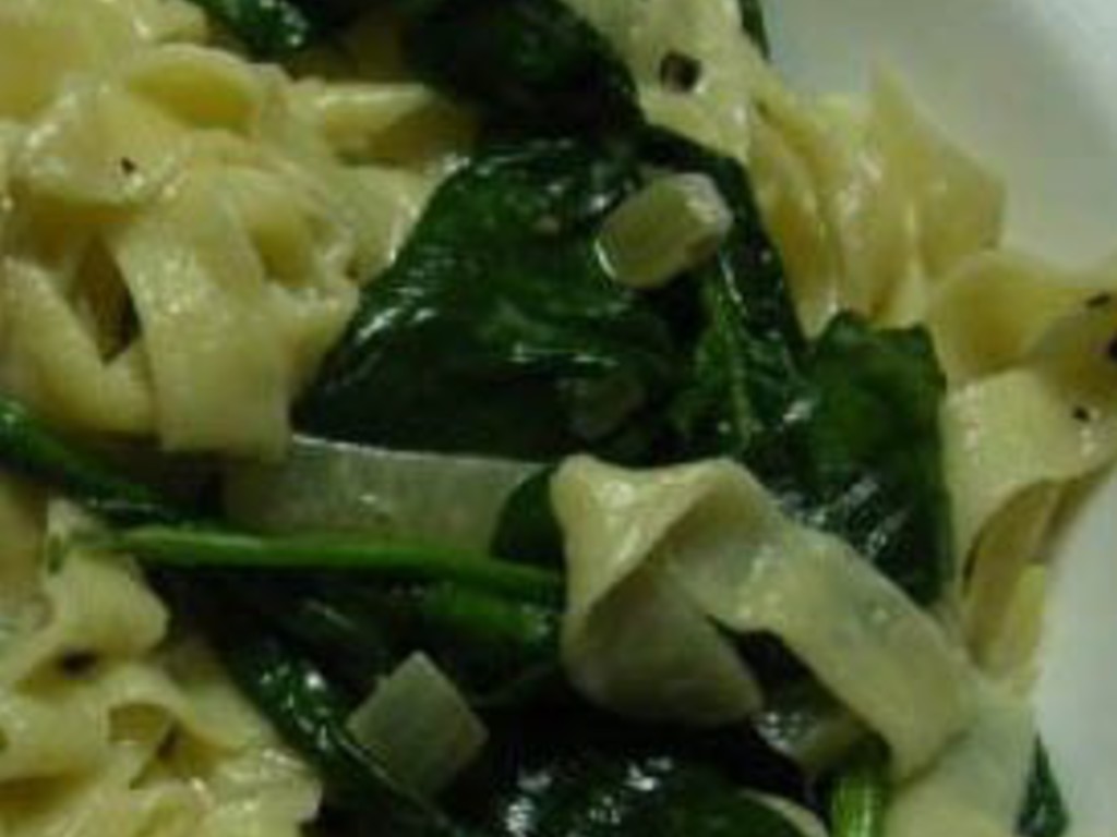 Tagliatelle di farro agli spinaci