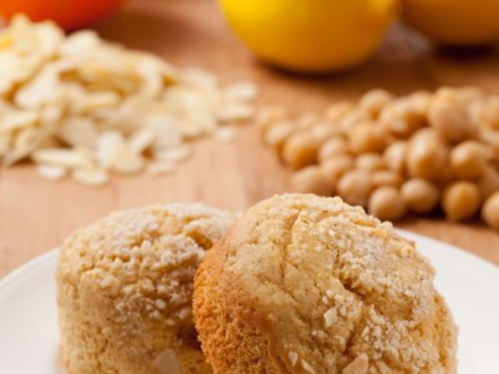 Muffin di ceci, limone e cardamomo