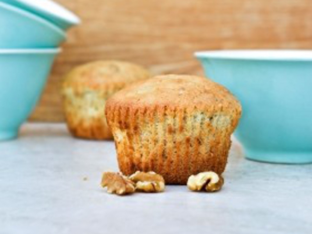 Muffin di farina integrale e banane