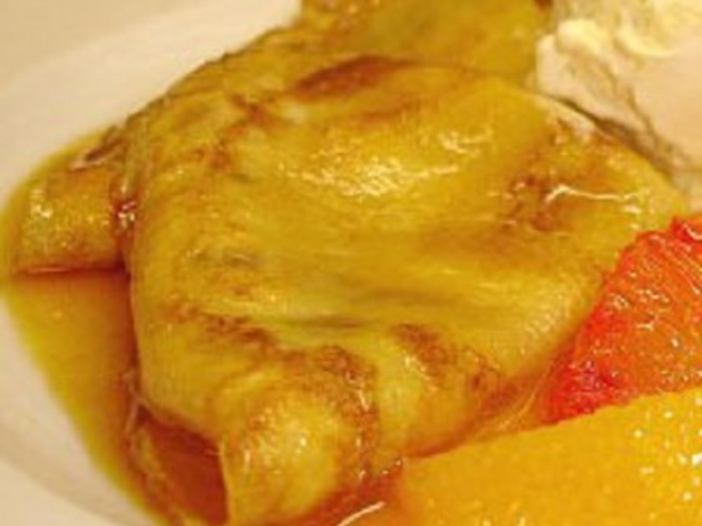 Crepes dolci al kiwi e arancia