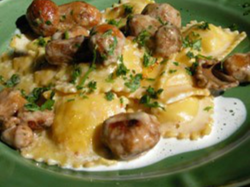 Ravioli ripieni di funghi