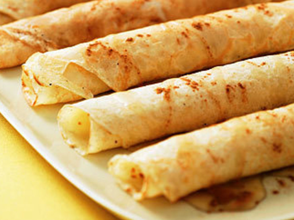 Crepes dolci di banane e miele