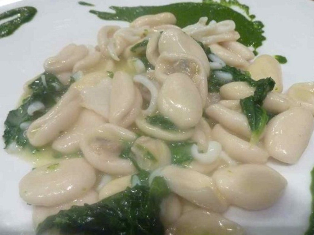 Orecchiette alle cime di rapa, vongole veraci e capesante