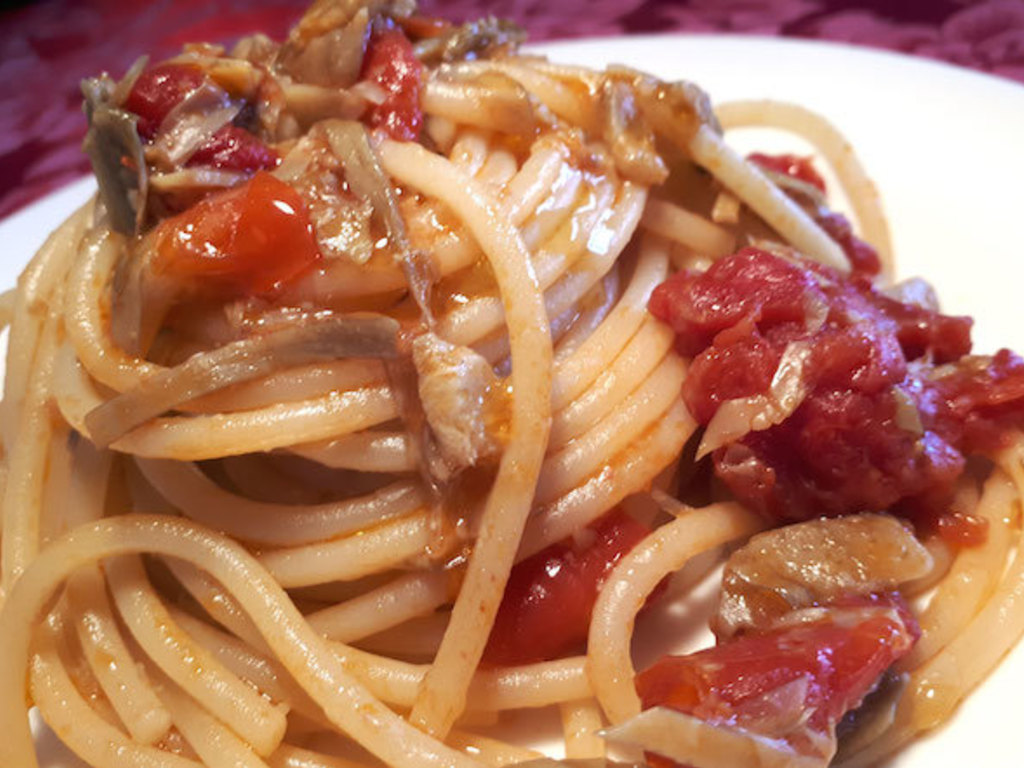 Spaghetti alla Mario Ruoppolo