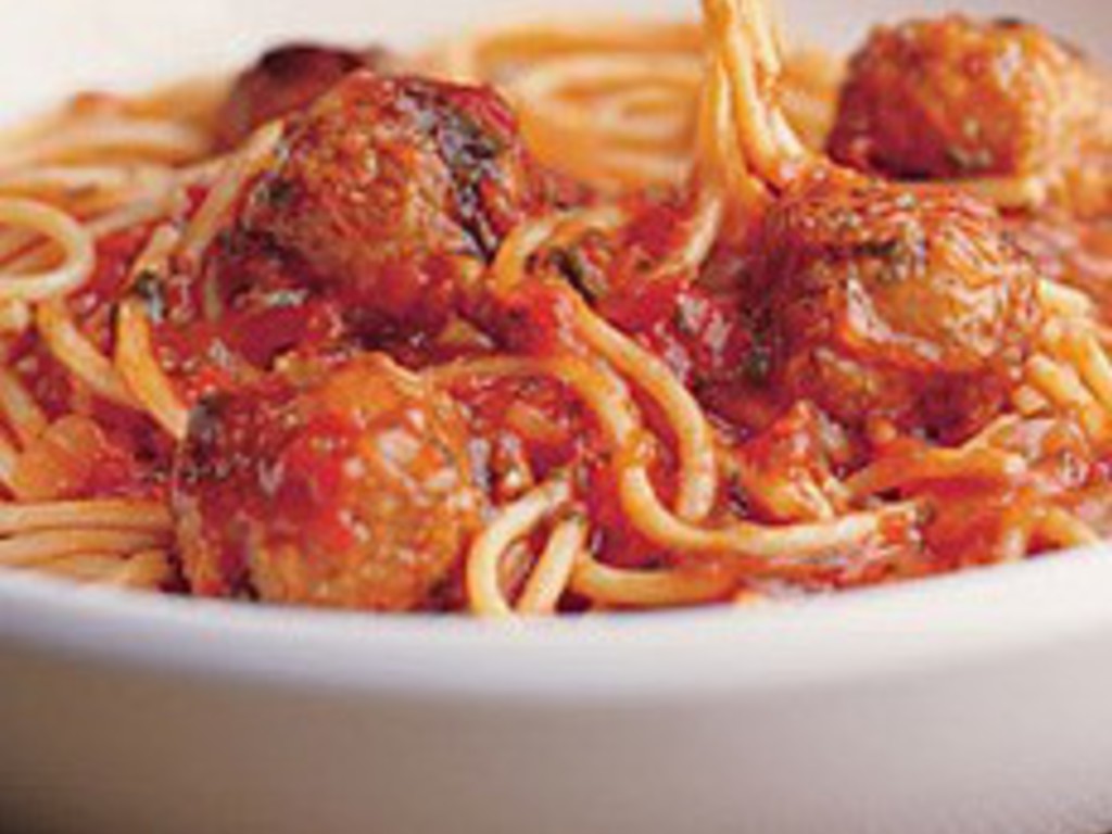 Spaghetti con polpette di carne