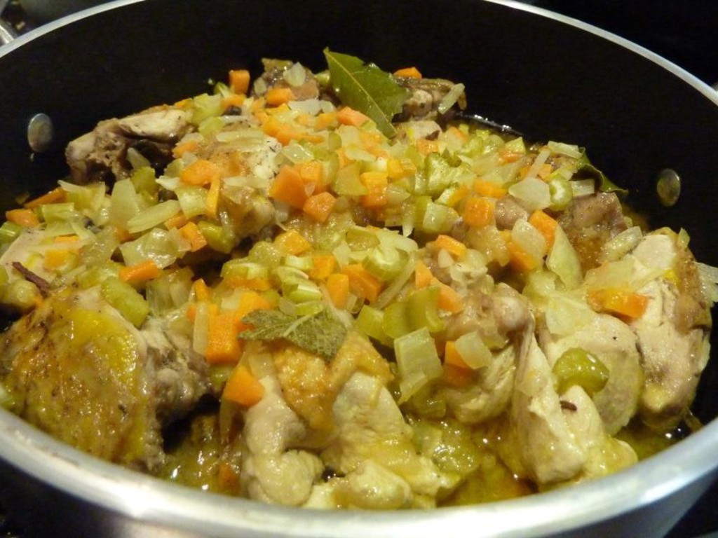Insalata tiepida di fagiano in carpione