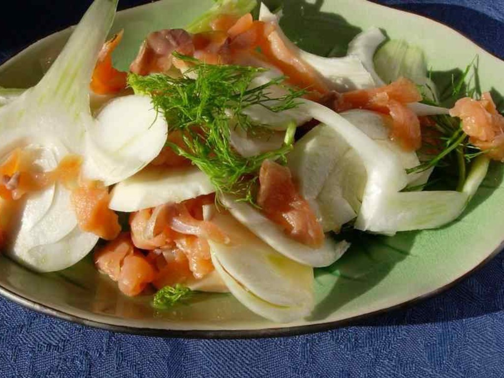 Insalata di salmone e finocchi
