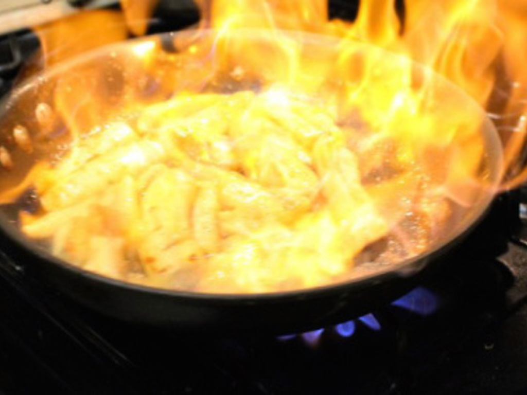 Banana flambé