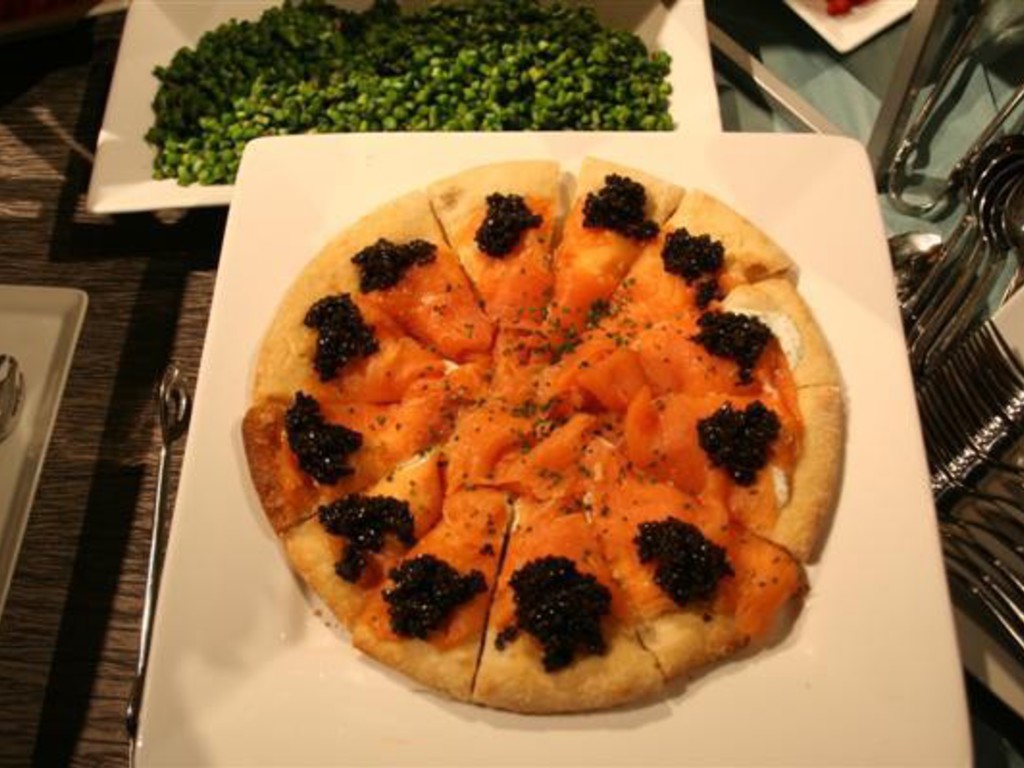 Pizzette di salmone affumicato scozzese alla Puck