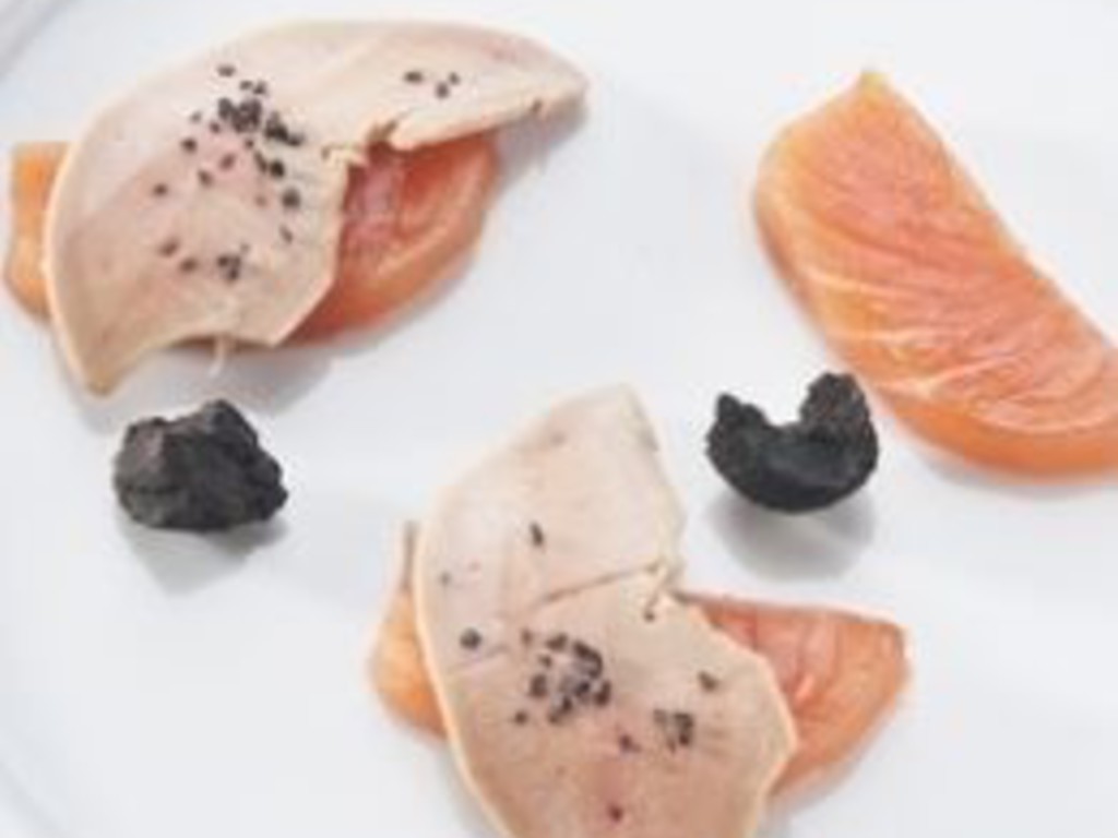Salmone marinato e foie gras