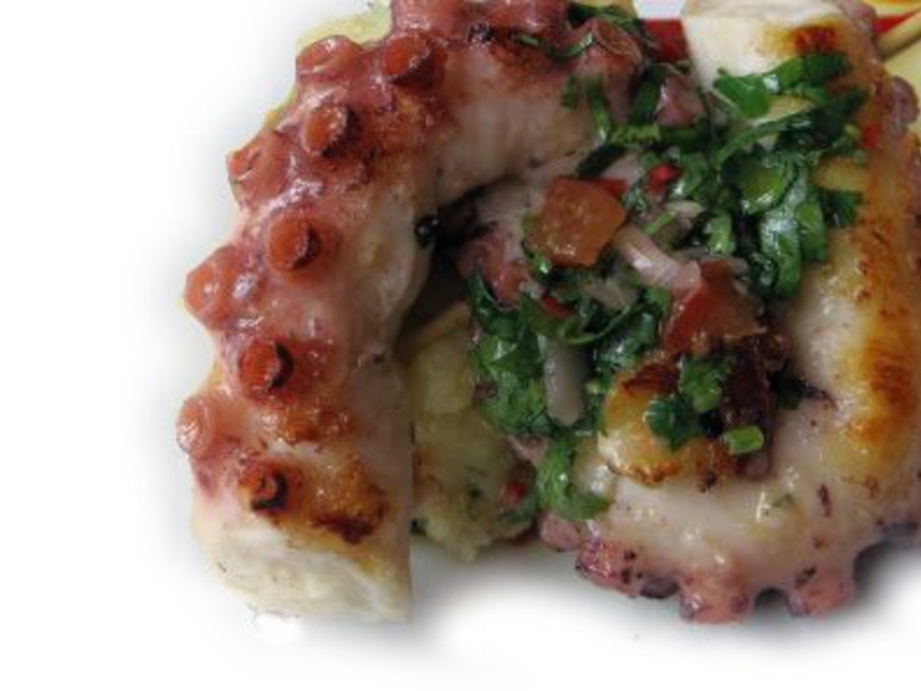 Taboulé di quinoa con polpo