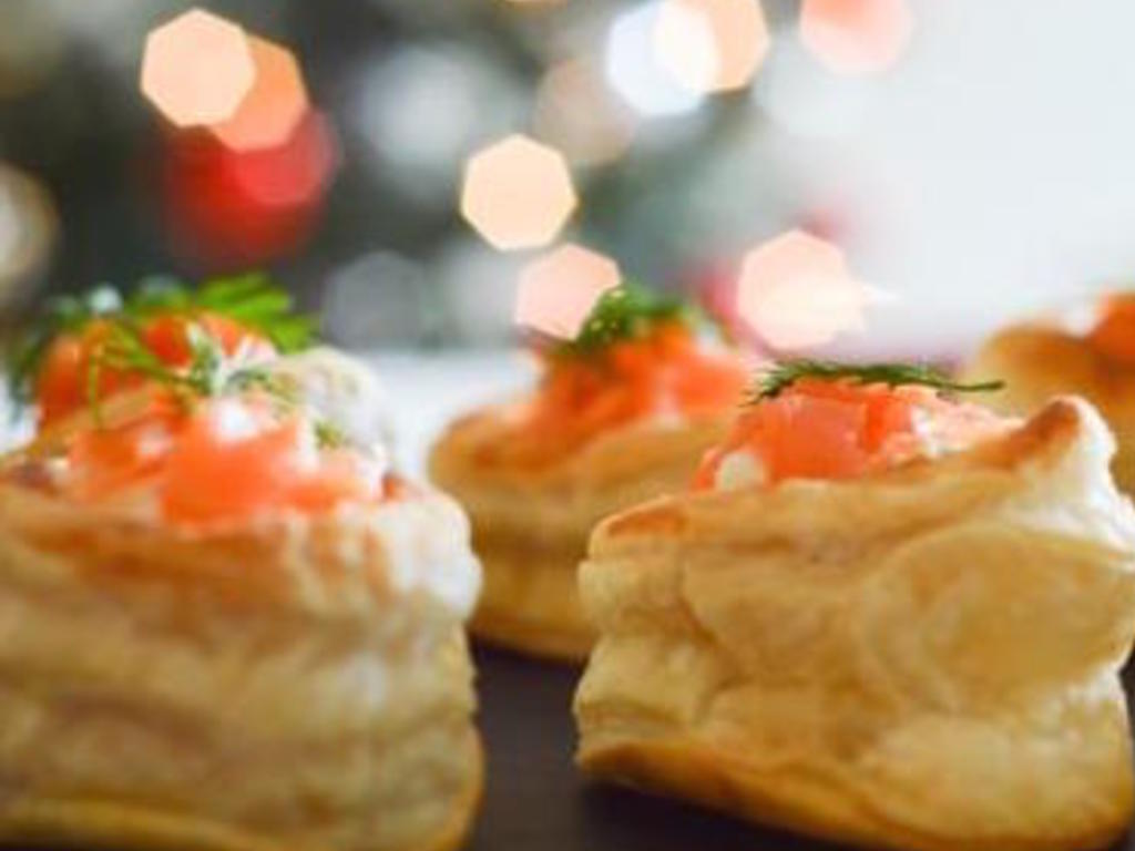 Vol au vent alla crema di salmone affumicato