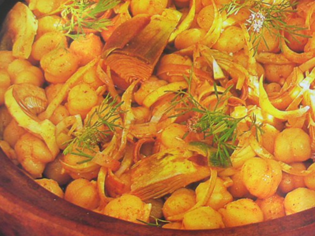 Insalata di ceci e carciofini