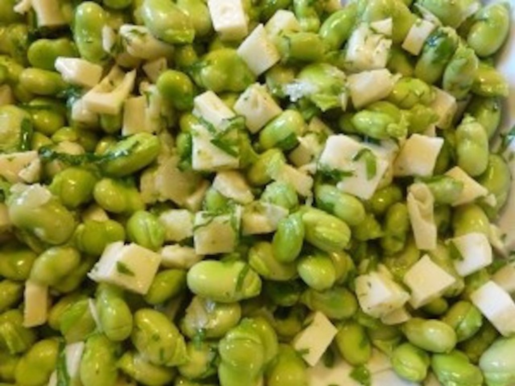 Insalata di fave e pecorino