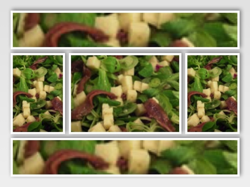 Insalata di valeriana, emmethal e acciughe