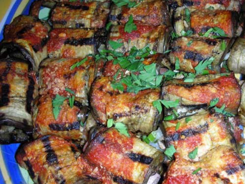 Involtini di melanzana e mozzarella