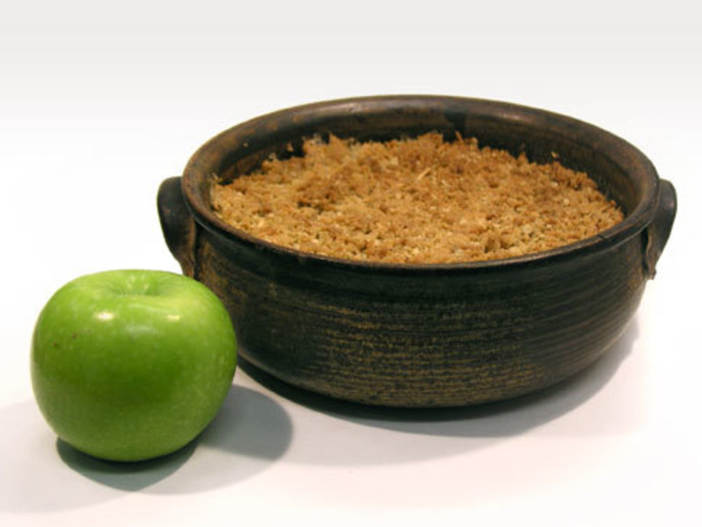 Crumble di mela verde
