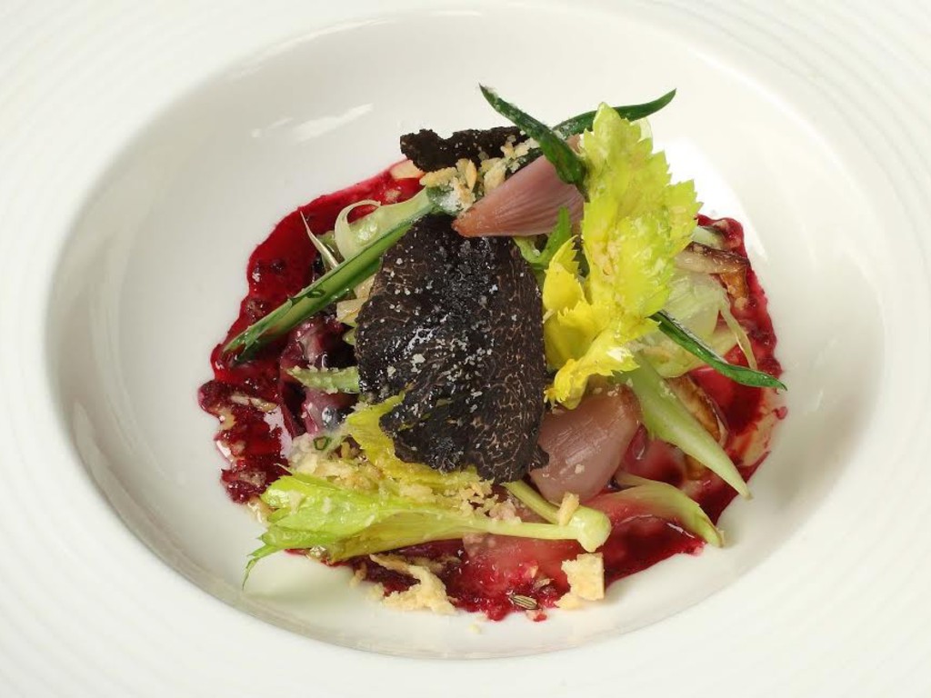 Verdure (da) amare: radicchio rosso tardivo, puntarelle, sedano, lampascioni, rape rosse, taleggio a latte crudo e rafano.