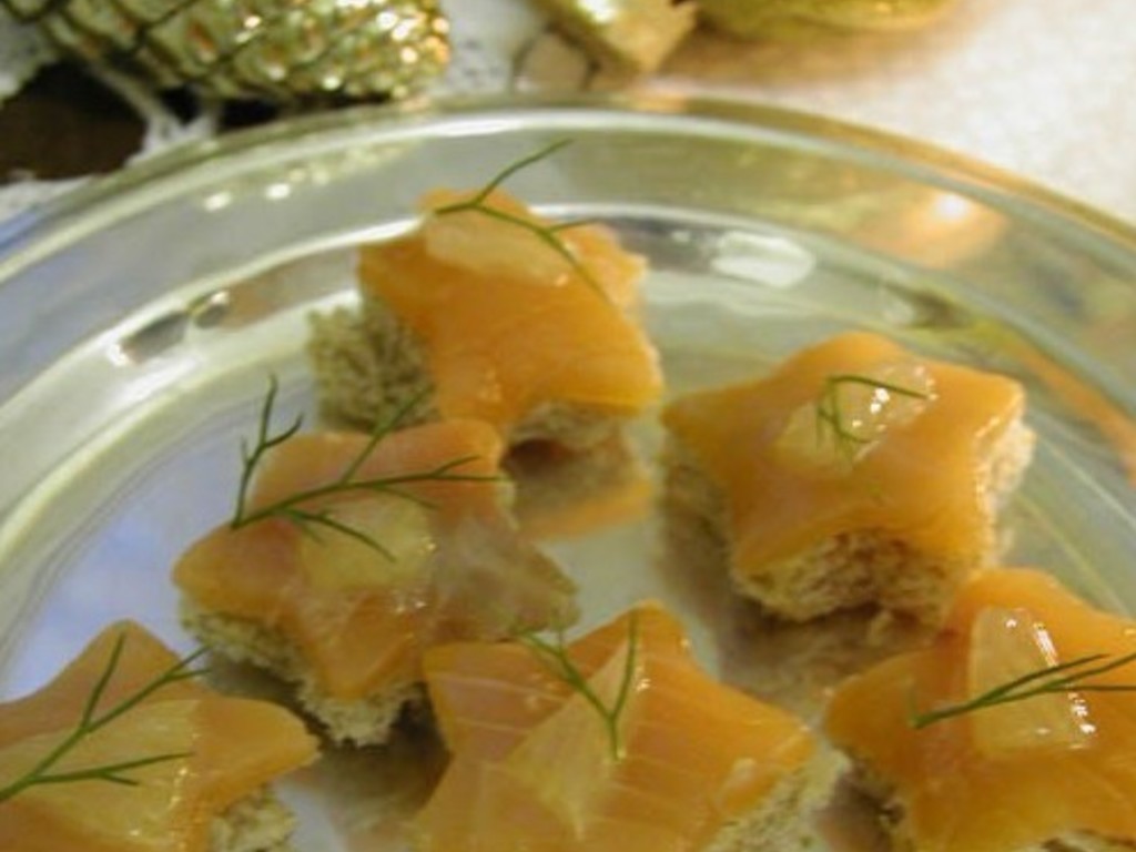 Tartine di salmone