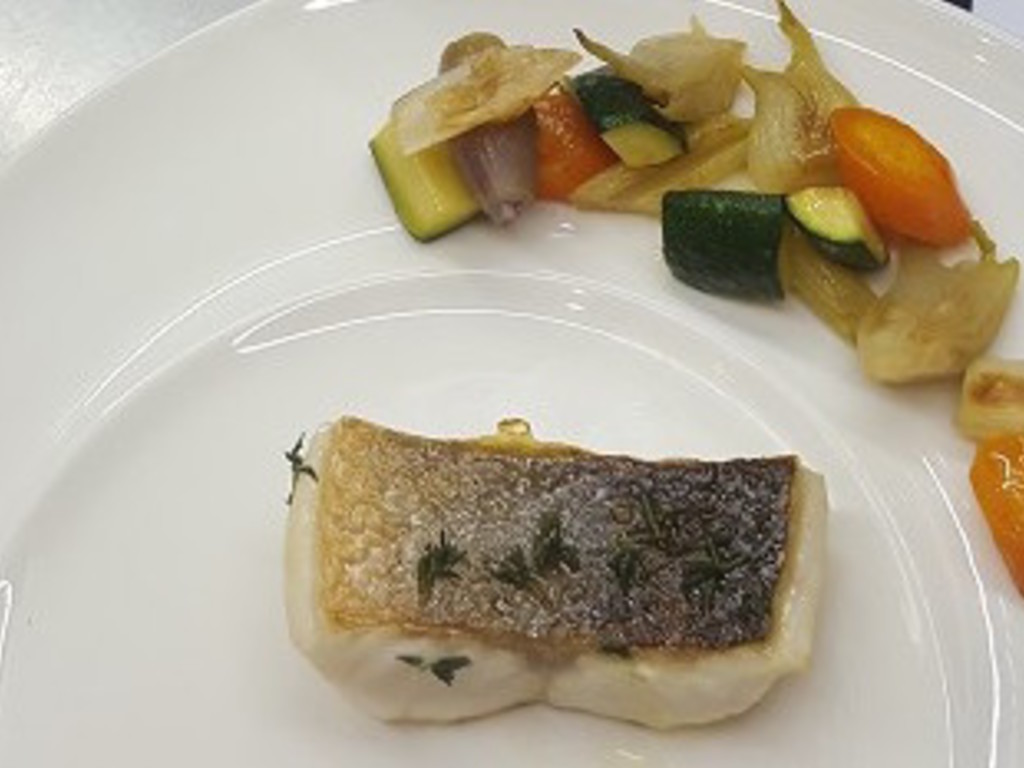 Branzino alle piccole verdure