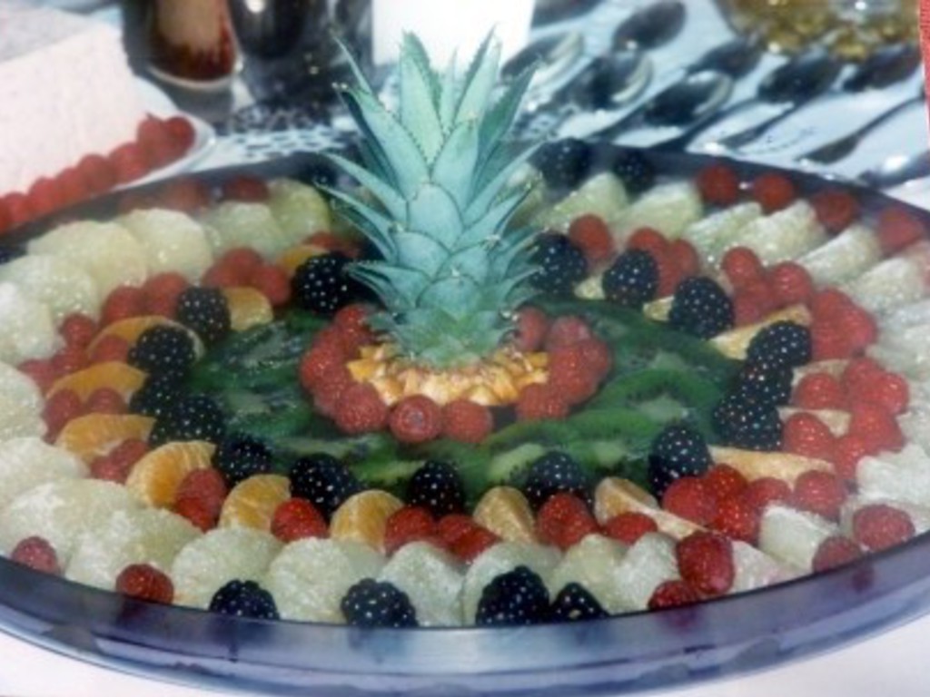 Gran girotondo di frutta fresca