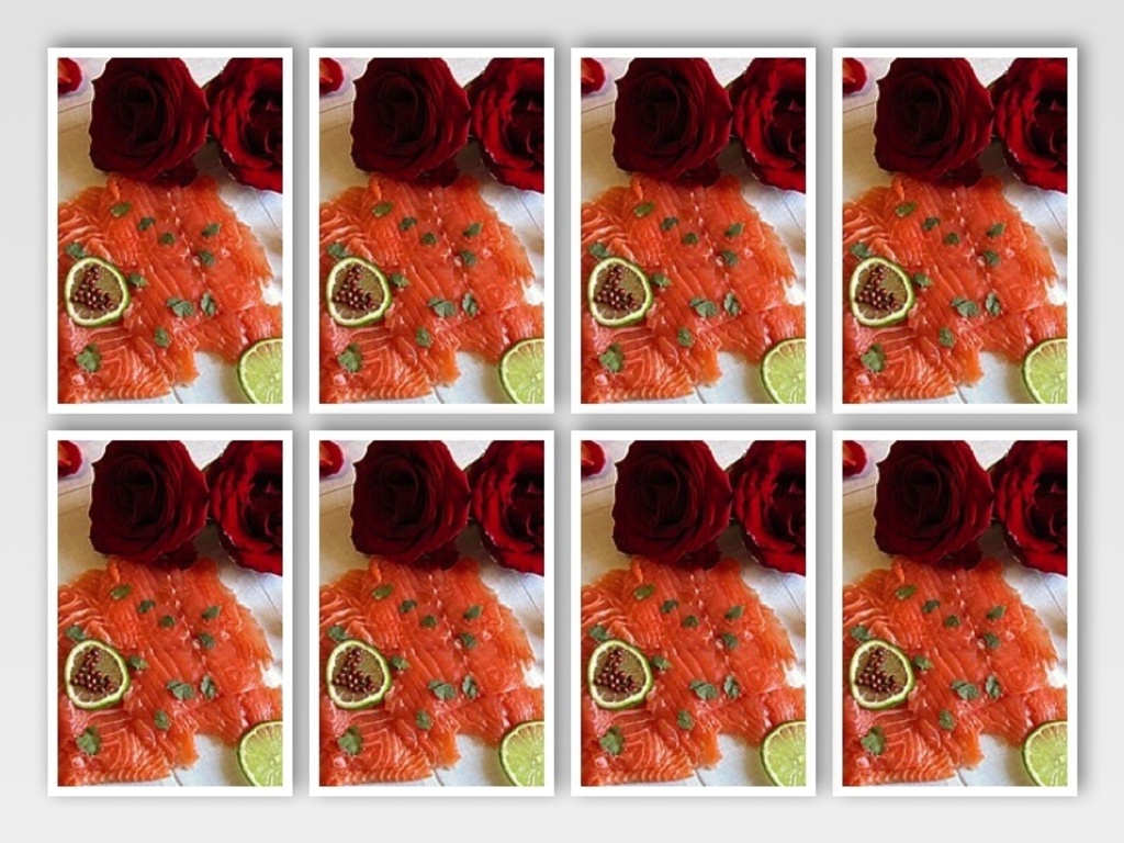Carpaccio di salmone "Passione infuocata"