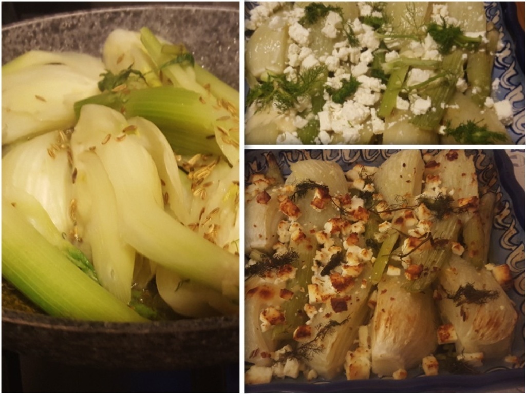 Finocchi gratinati alla feta