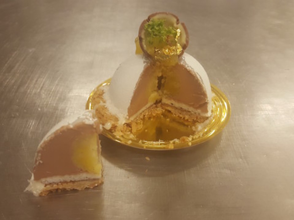 Tortino monoporzione al cocco e cioccolato al latte