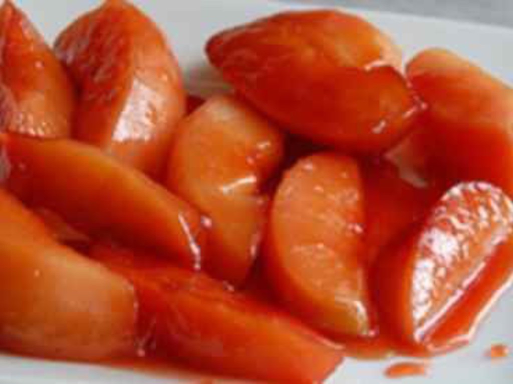 Mele cotogne sciroppate con crema di gorgonzola