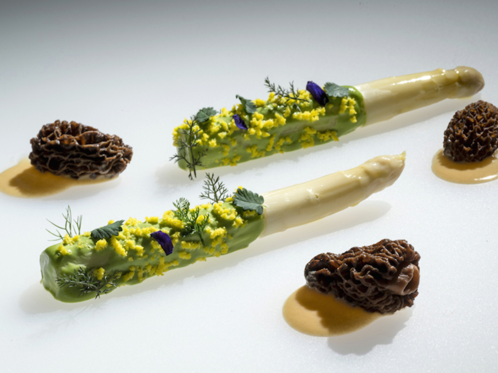 Asparagi bianchi di Zambana e morchelle