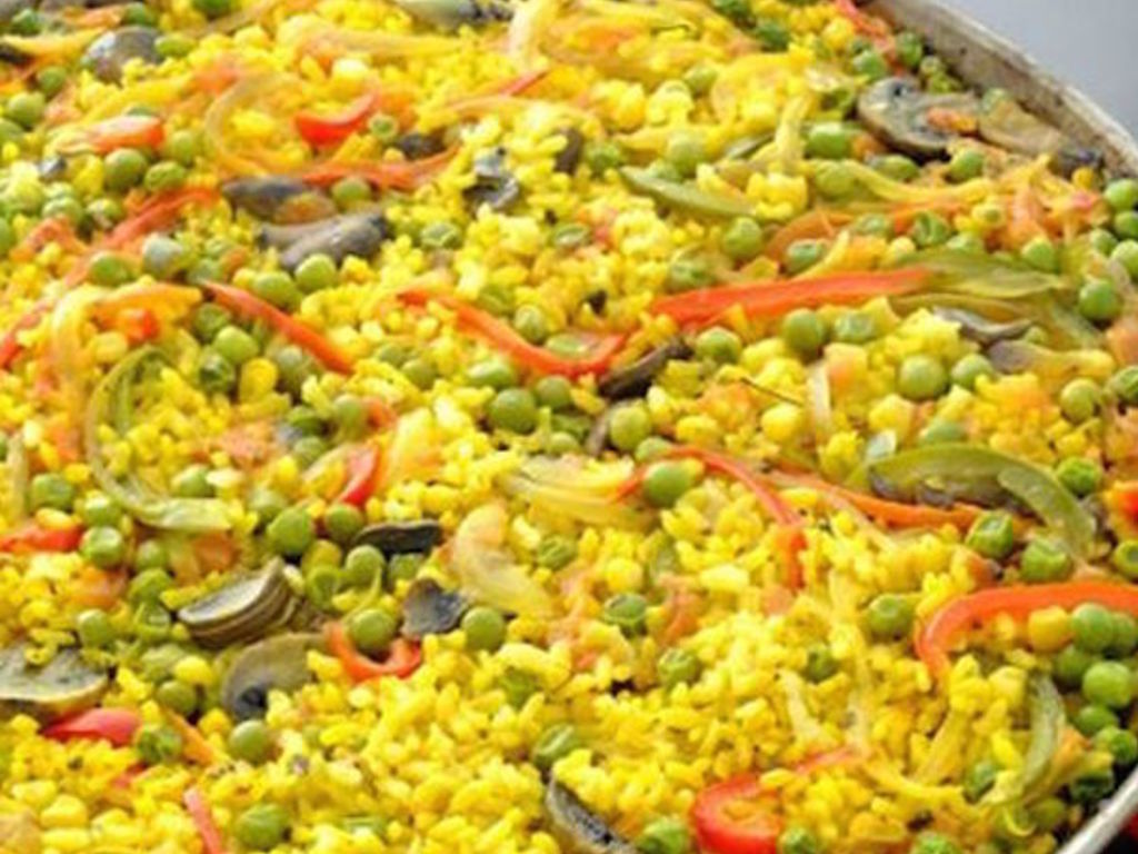 Paella di verdure - Paella de verduras
